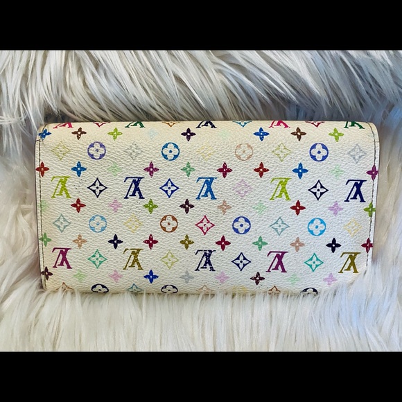 Authentic Louis Vuitton Multicolor Sarah Wallet - Picture 2 of 12